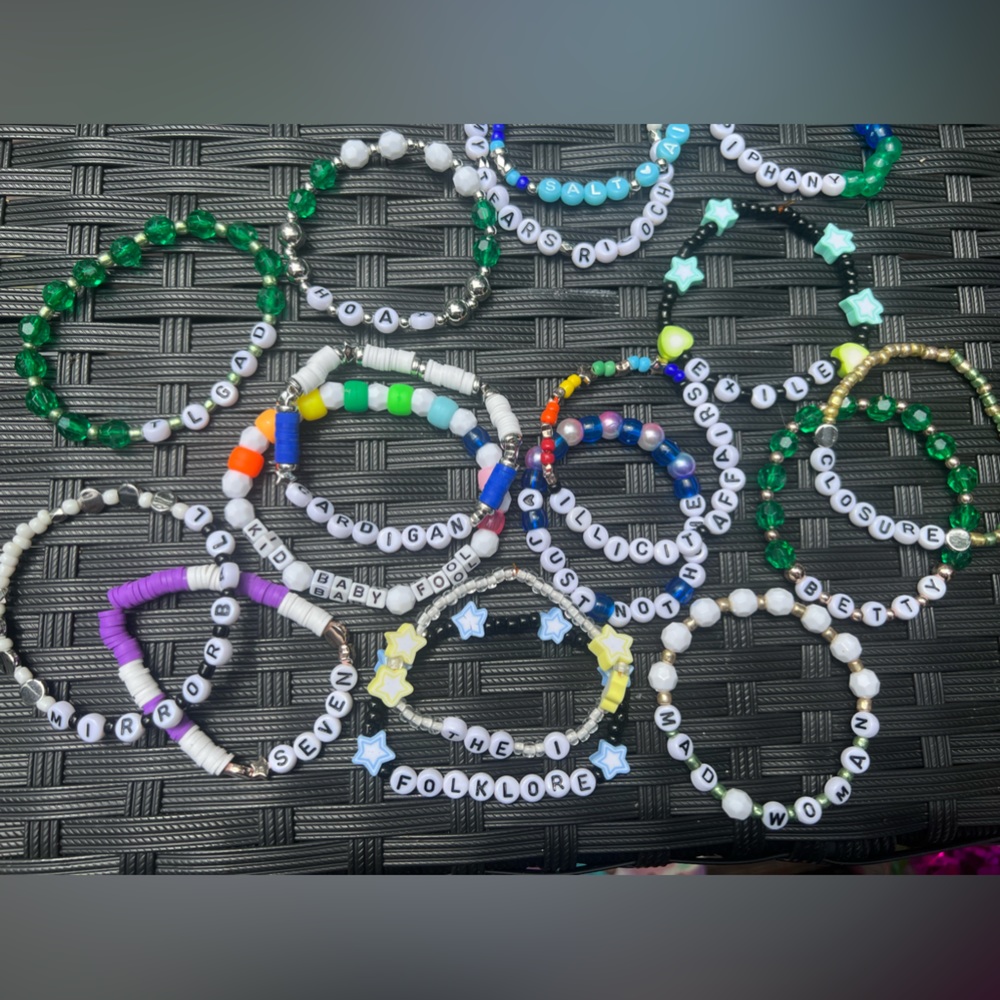 Folklore Themed 13 Bracelet Pack for Taylor Swift Eras Tour